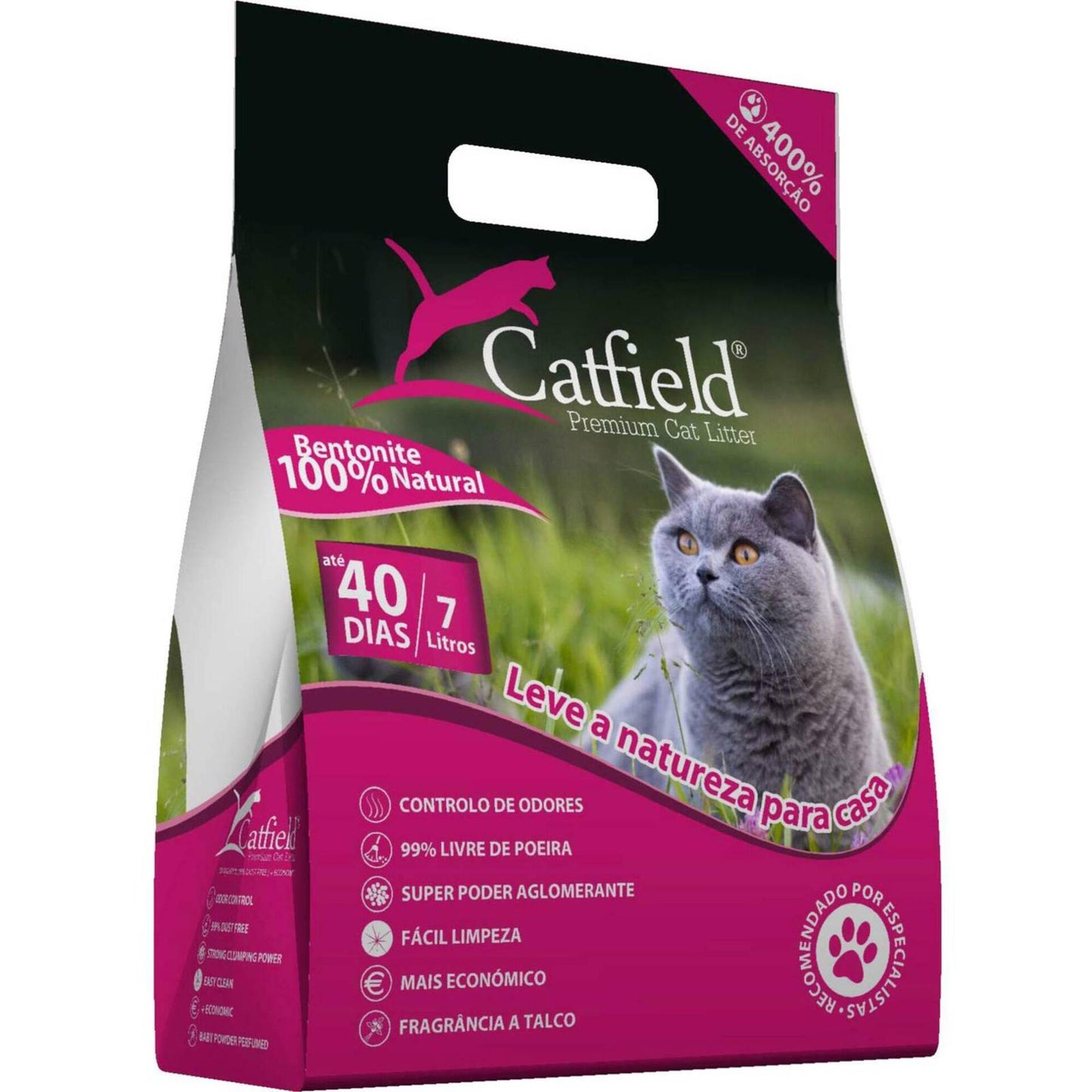 Areia de Gato Catfield Talco 7L