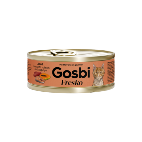 Gosbi Fresko Gato Atum, Salmão e Mamão 70g