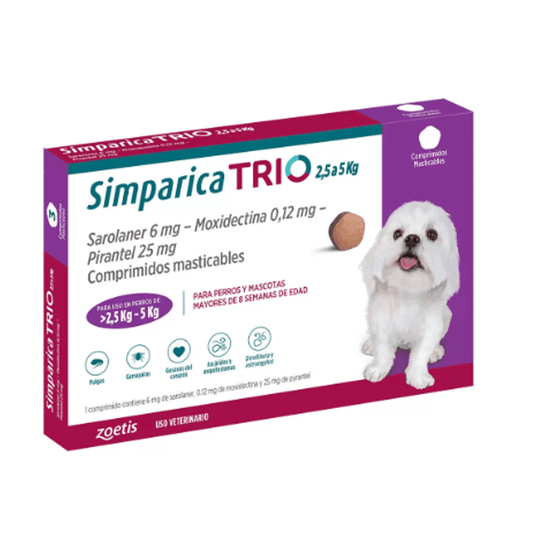 Simparica TRIO 2.5-5Kg 1CP