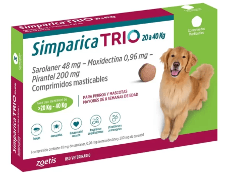 Simparica TRIO 20-40Kg 1CP