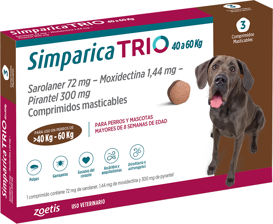 Simparica TRIO 40-60Kg 1CP