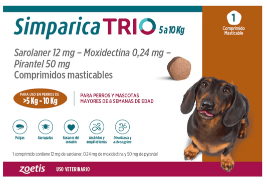 Simparica TRIO 5-10Kg 1CP